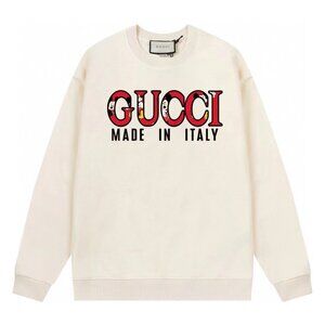 GUCCI printed crew neck hoodie